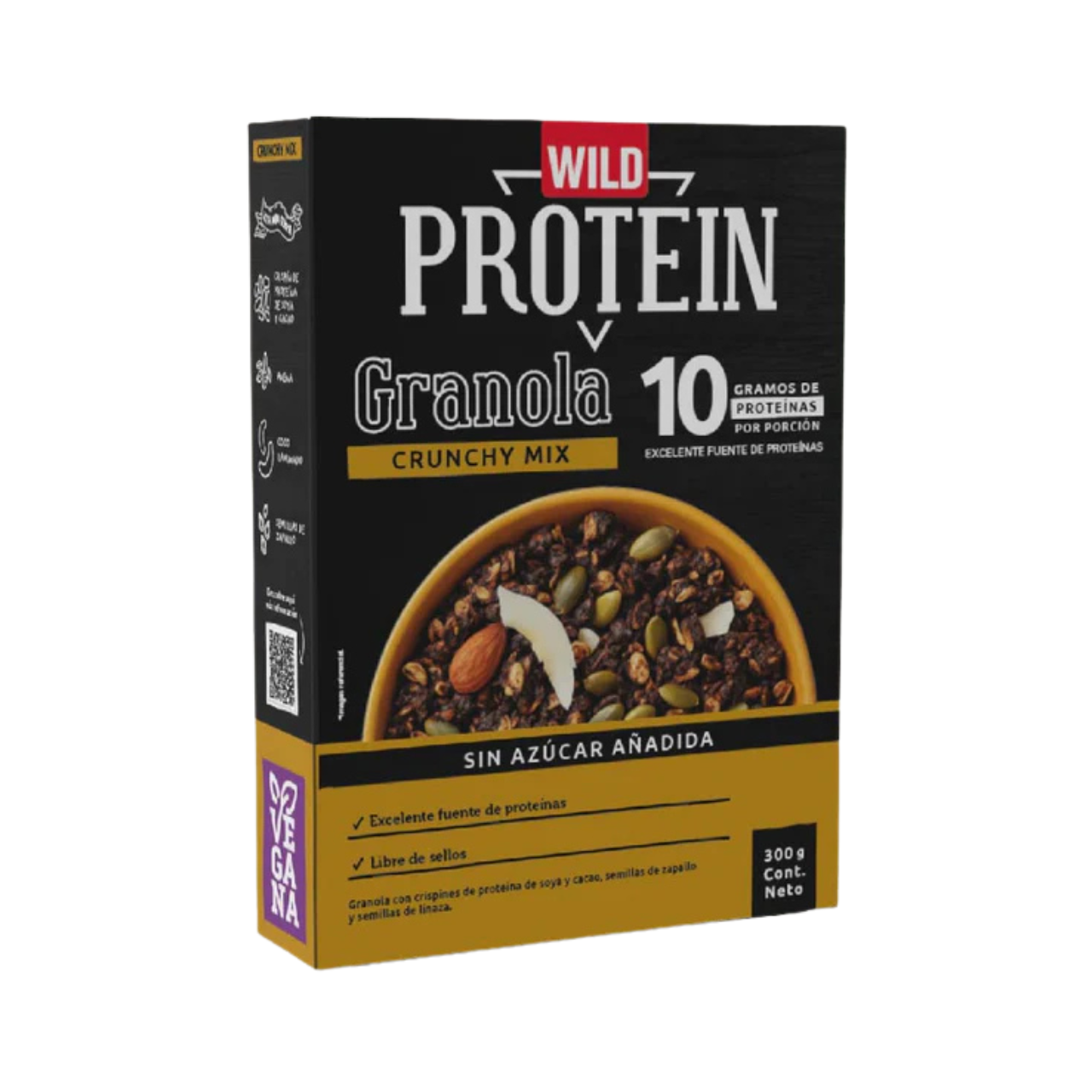 Granola Crunchy Mix Wild Protein 300gr - Wild Foods