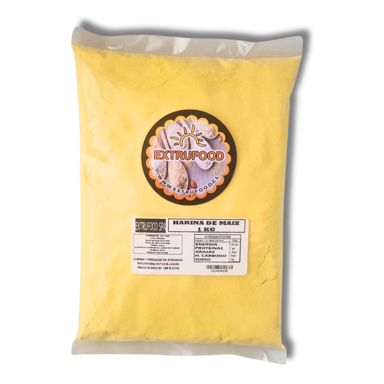 Harina de Maíz 1kg – Sin Gluten – Extrufood