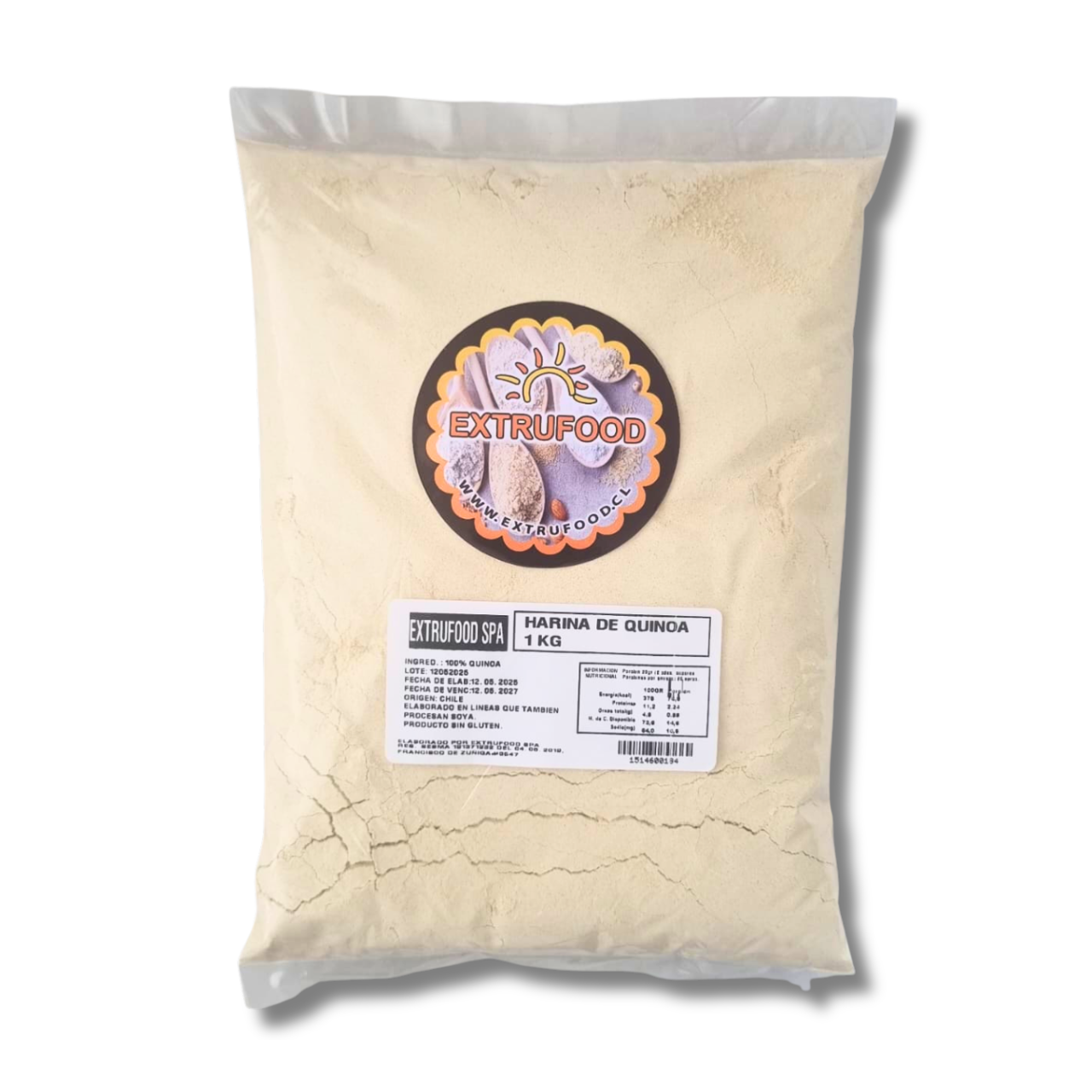 Harina de Quínoa 1kg – Sin Gluten – Extrufood