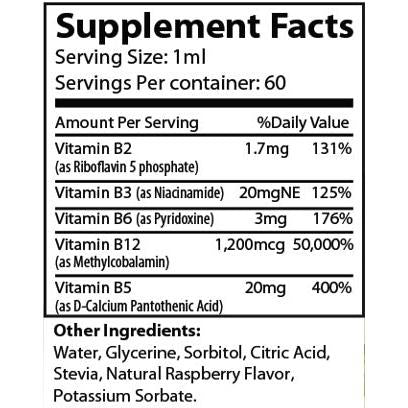 Vitamina B12 Sublingual Líquida 1200mcg + Complejo B – 60ml (2 meses) – Magmagen
