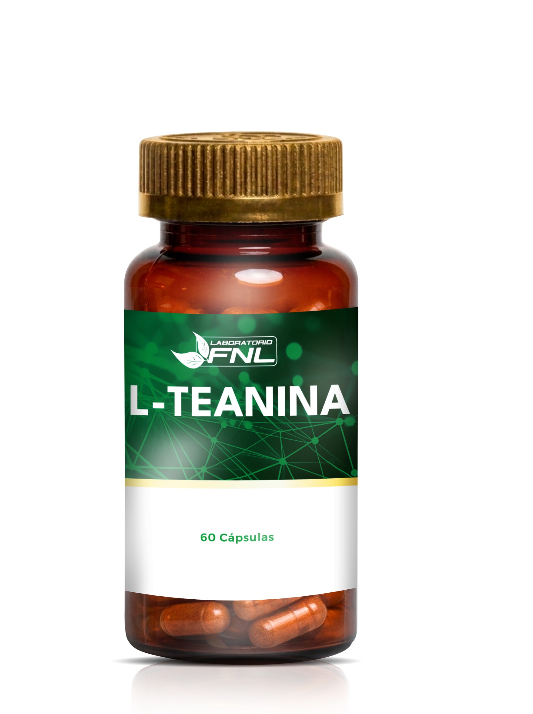 L-Teanina 200mg - Calma y Enfoque Mental sin Somnolencia - 60 Cápsulas (2 meses) - FNL