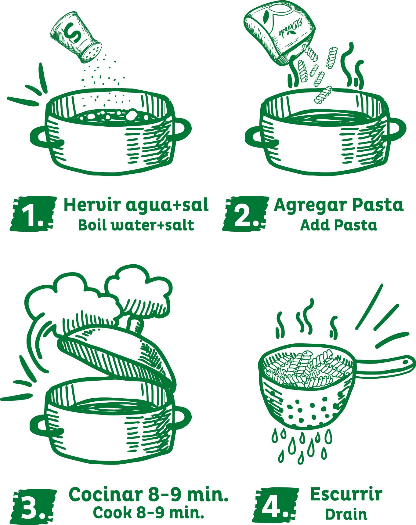 Fusilli de Maíz Sin Gluten 250gr - El Dorado