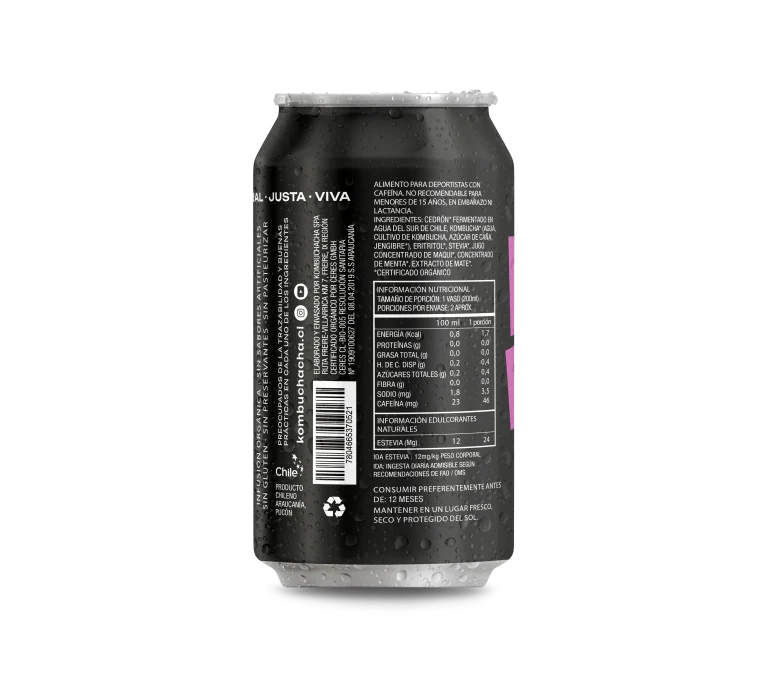 Kombucha Maqui Sin Azúcar 355ml - Kombuchacha