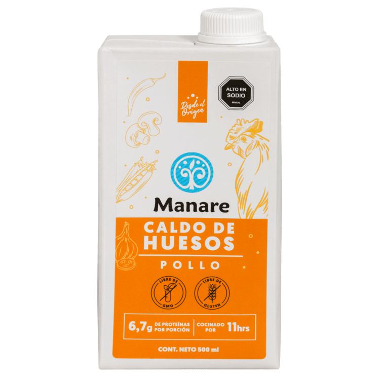 Caldo de Huesos de Pollo 500 ml - Manare