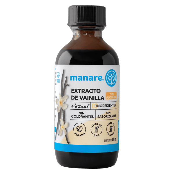 Extracto Puro de Vainilla Sin Alcohol 59ml - Manare