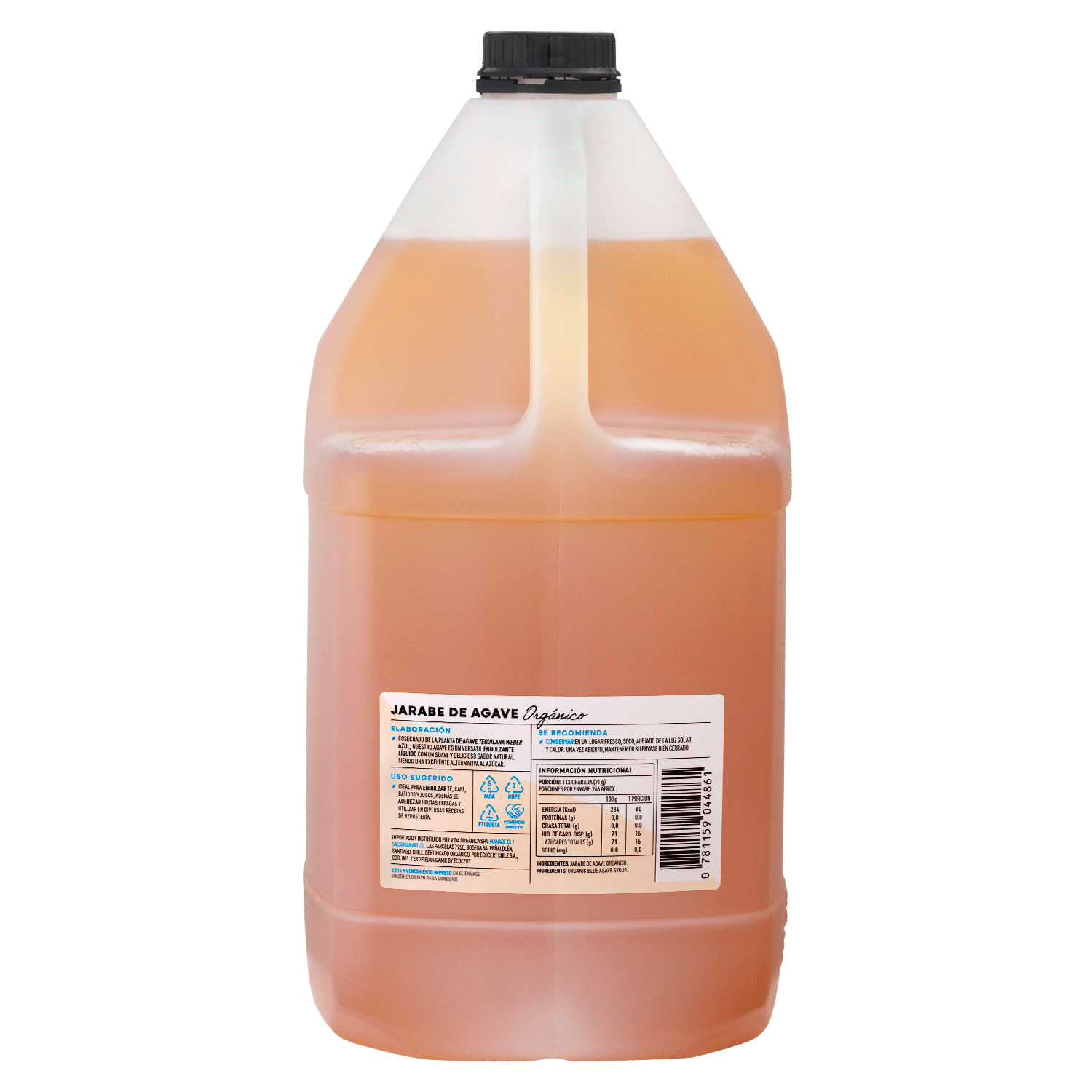 Jarabe de Agave Orgánico 5,6kg - Sin Gluten - Manare