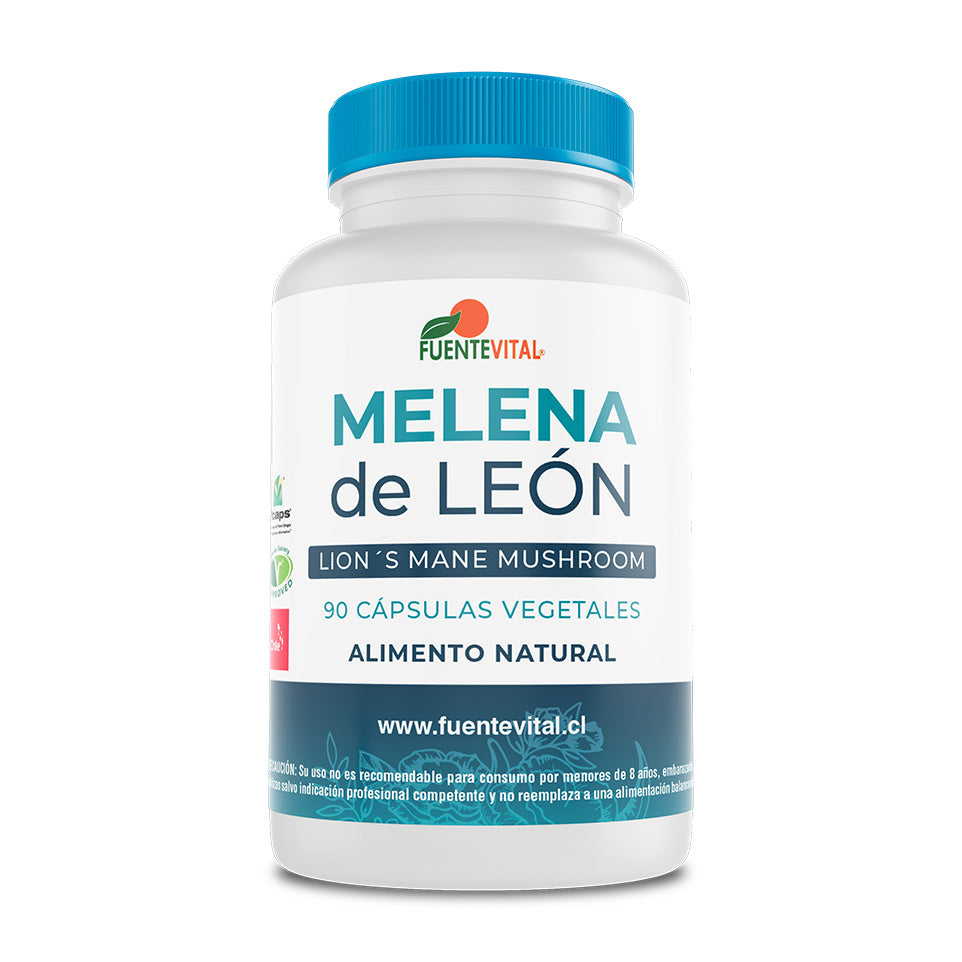 Melena de León 350mg 90 Cápsulas Vegetales (3 meses)- Fuente Vital