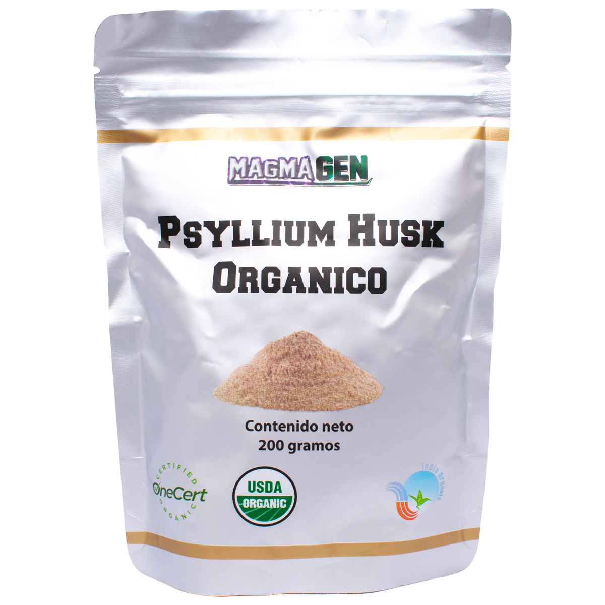 Psyllium Husk Orgánico 200gr - Sin Gluten - Magmagen