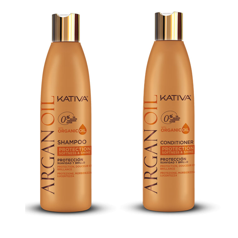 Pack Shampoo y Acondicionador Argán Oil Protección Hidratación 250ml - Kativa