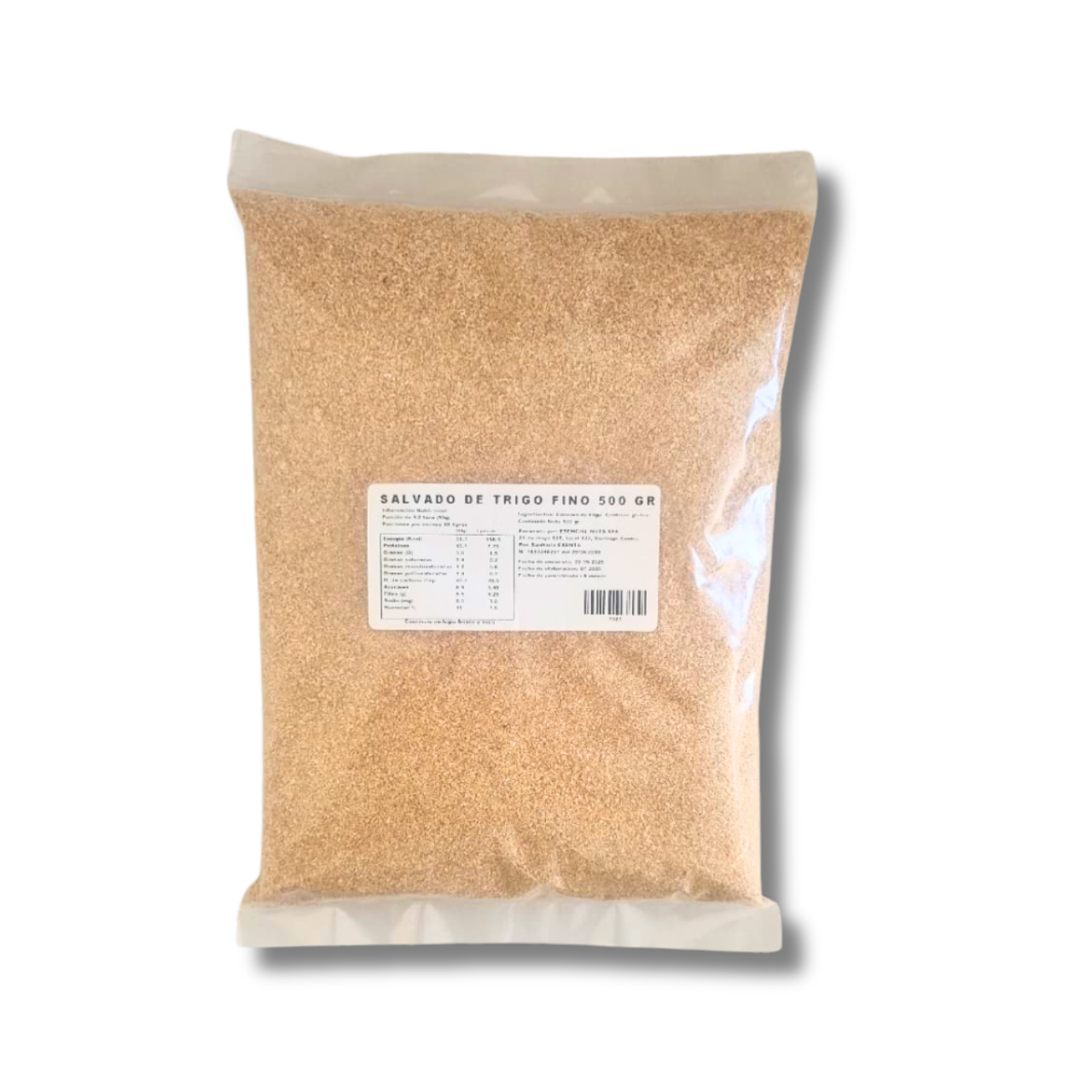 Salvado de Trigo Fino 500gr - Esencial Nuts
