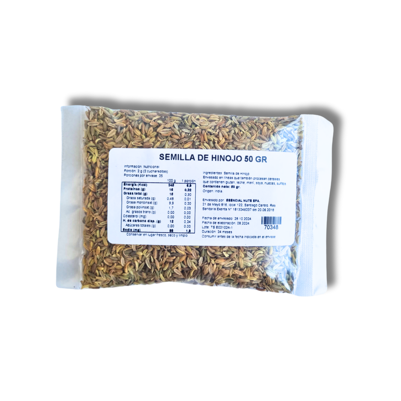 Semilla de Hinojo 50gr - Esencial Nuts-Especias y Condimentos-Mercado Silvestre