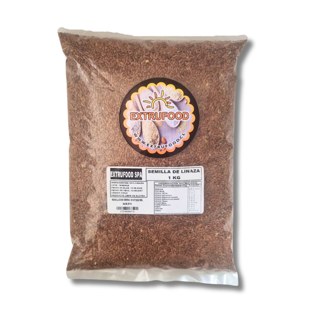 Semillas de Linaza 1kg – Sin Gluten – Extrufood