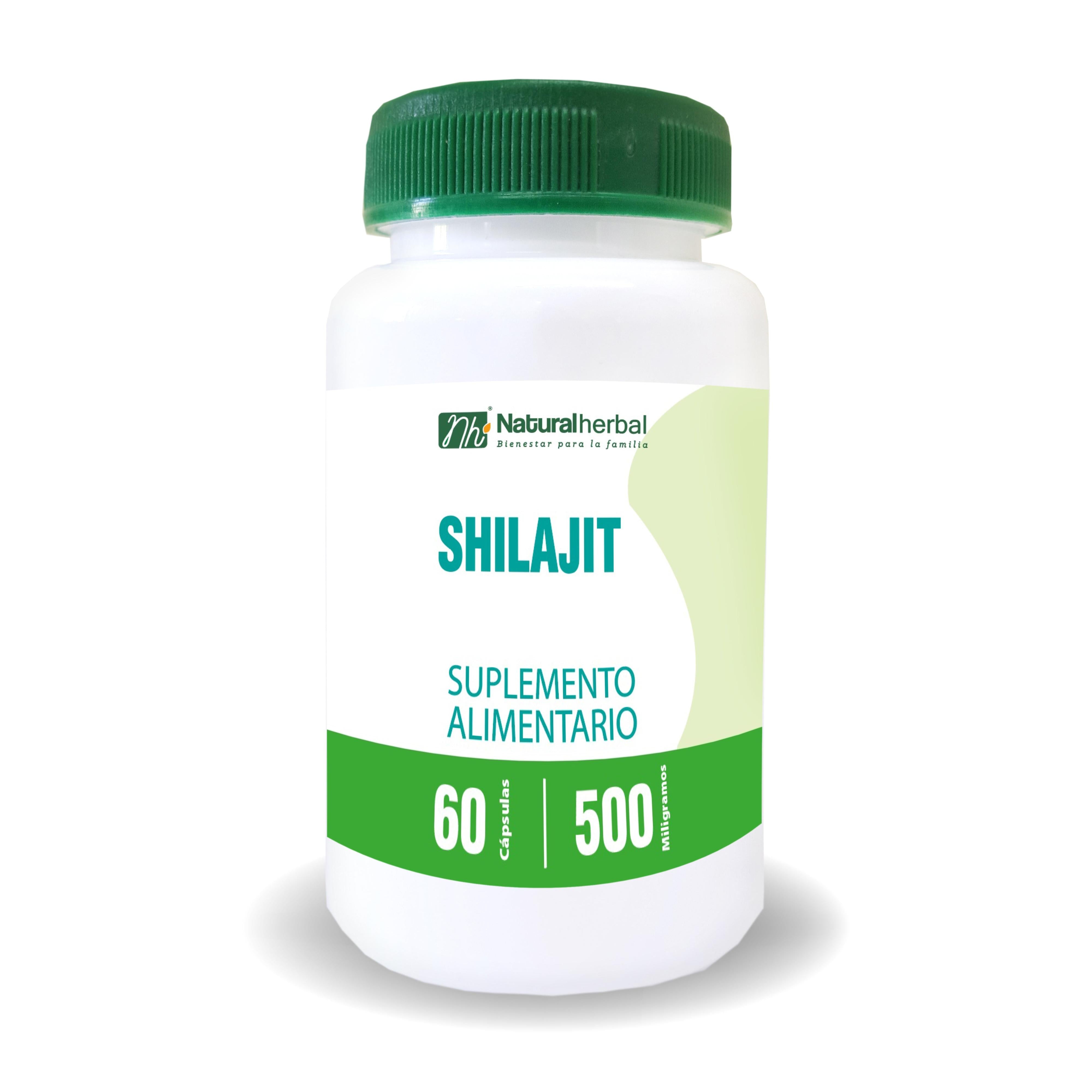 Shilajit 500mg 60 Cápsulas (1 mes) - Natural Herbal