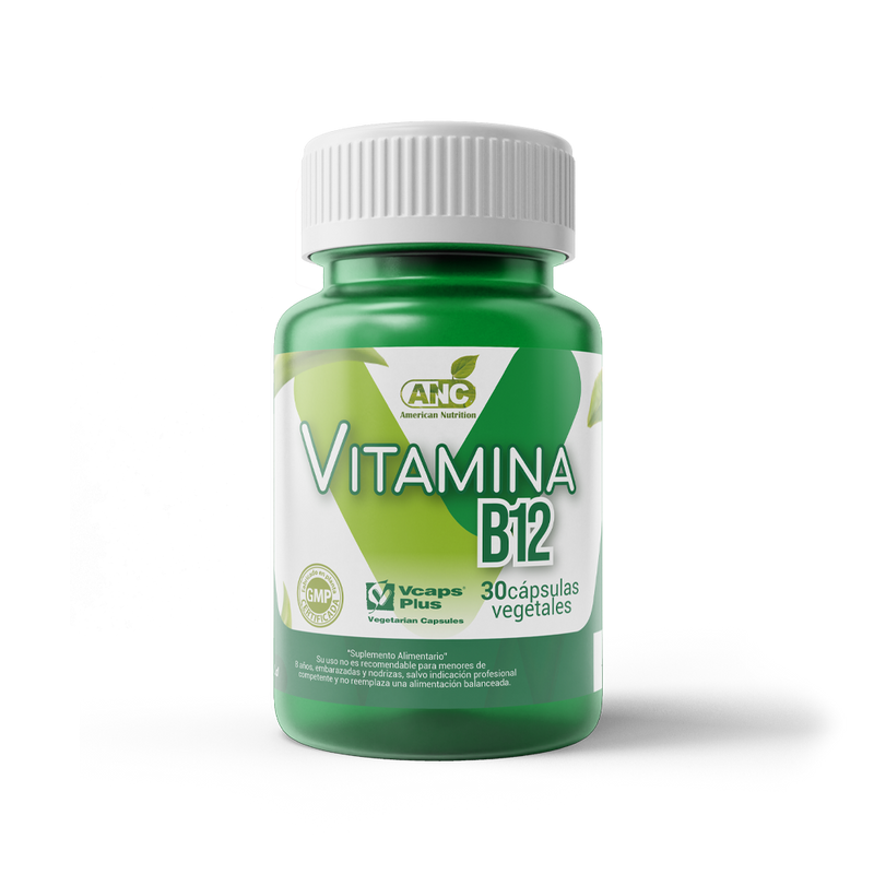 Vitamina B12 30 Cápsulas Vegetales (1 mes) - ANC