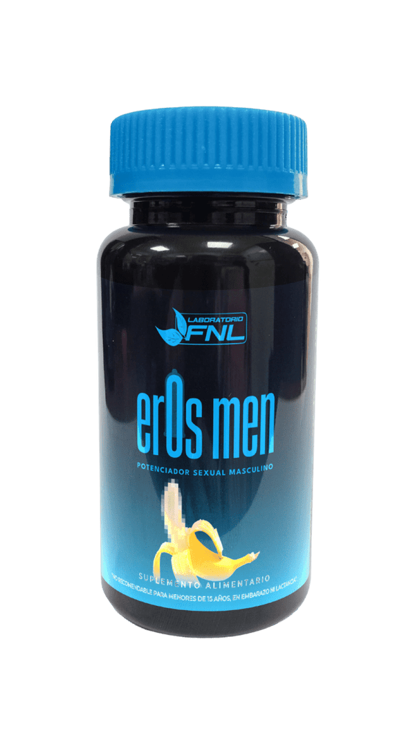 Eros Men (Shilajit, Muira Puama, L-Arginina, Pimienta Negra) 60 Cápsulas  (1 mes) - FNL