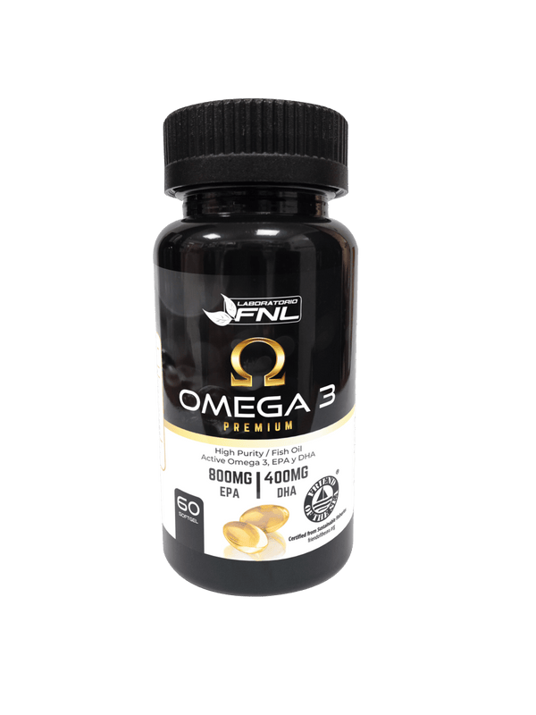 Omega 3 Premium 800mg EPA | 400mg DHA 60 Cápsulas Softgel (1 mes) - FNL