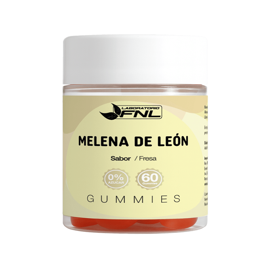 Melena de León en Gomitas Sin Azúcar – Enfoque & Bienestar Cognitivo | 60 Gomitas (1 Mes) – FNL