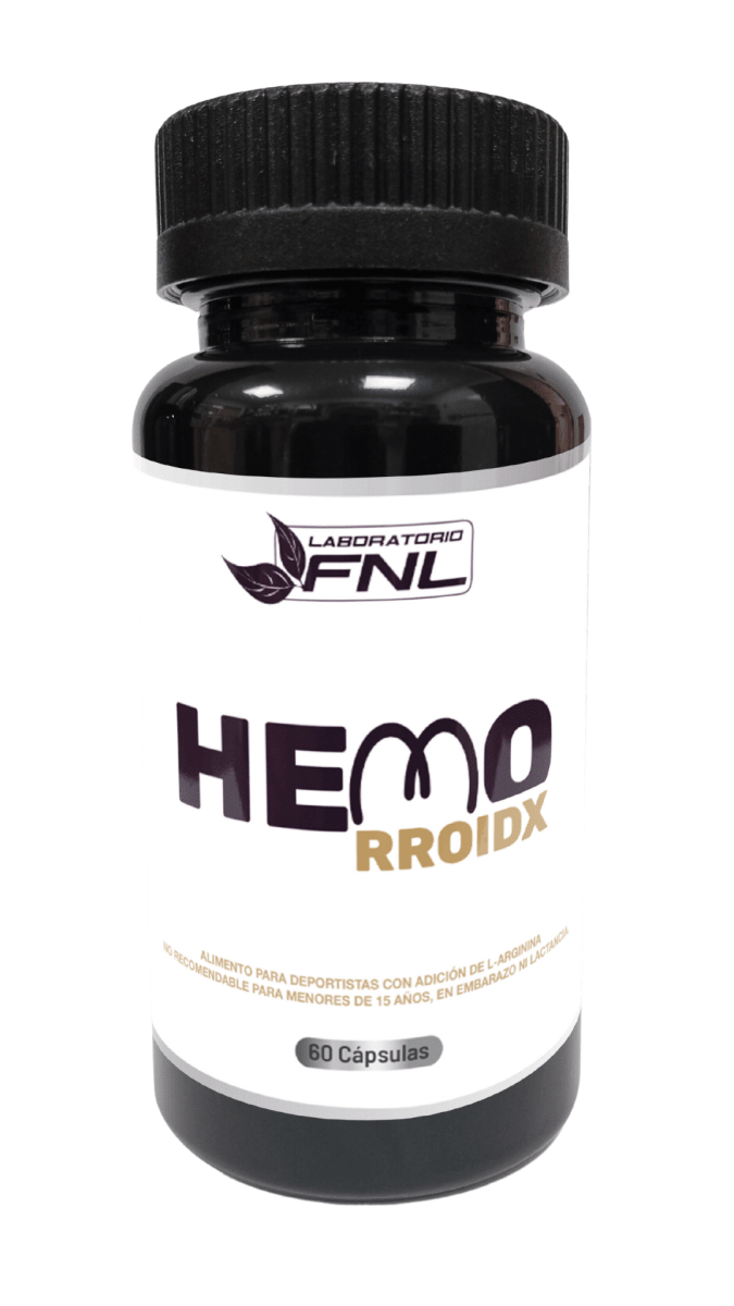 Hemorroidx (Castaño, L-Arginina, Limón, Naranjo, Aloe Vera, Sauco, Calafate, Jengibre) – 60 Cápsulas (1 mes) - FNL
