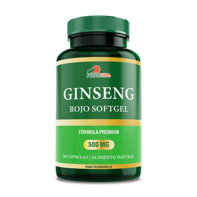 Ginseng Rojo Coreano 60 Cápsulas Softgel (2 meses) - Fuente Vital