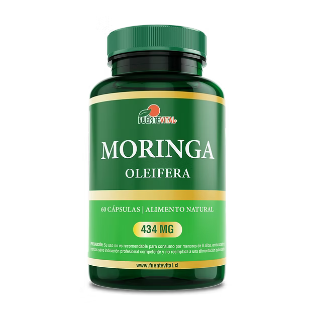 Moringa Oleifera 434mg - 60 Cápsulas Vegetales (2 meses) - Fuente Vital