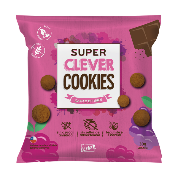 Super Clever Cookies Mini Cacao Berries 30g - Eat Clever