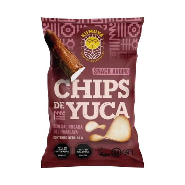 Chips de Yuca (con sal Rosada) 50gr - Kumuyá