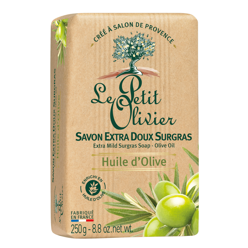 Jabón Sólido Grande Extra Suave Aceite de Oliva 250gr - Le Petit Olivier-Belleza Natural-Mercado Silvestre