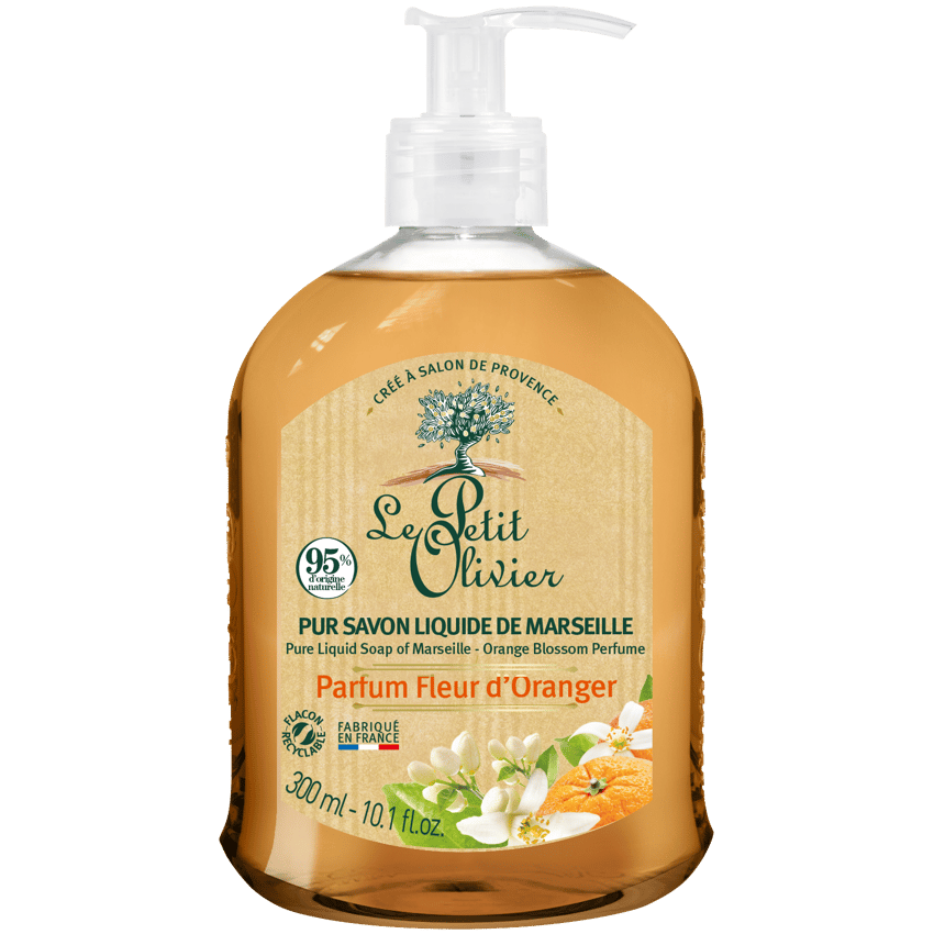 Jabón Líquido de Marsella Flor de Azahar 300ml - Le Petit Olivier-Belleza Natural-Mercado Silvestre
