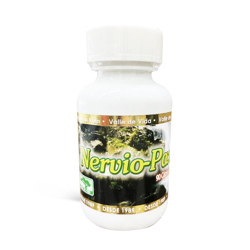 Nervio Pax (Melissa, Passiflora, Valeriana) 90 Cápsulas (1,5 meses) - Valle de Vida