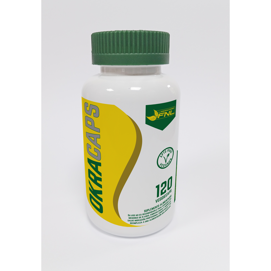 Okra Caps (Okra Slim) 120 Cápsulas Vegetales (1 mes) - FNL-Vitaminas-Mercado Silvestre