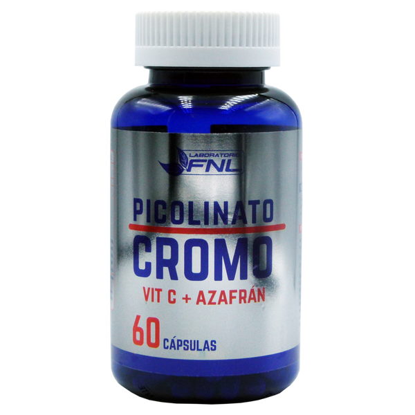 Picolinato de Cromo + Vit C + Azafrán 60 Cápsulas (1 mes) - FNL
