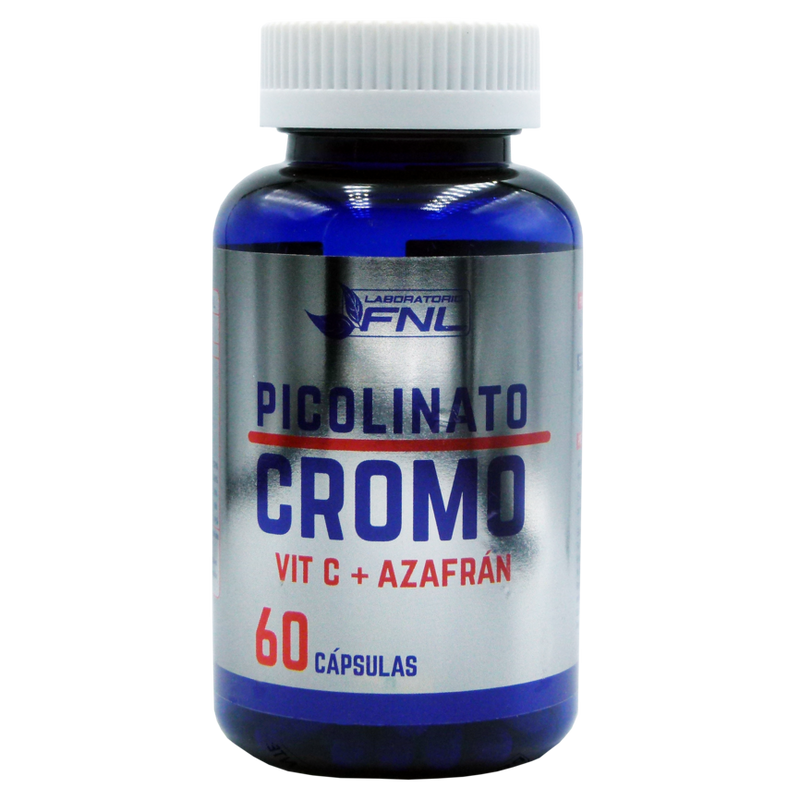 Picolinato de Cromo + Vit C + Azafrán 60 Cápsulas (1 mes) - FNL