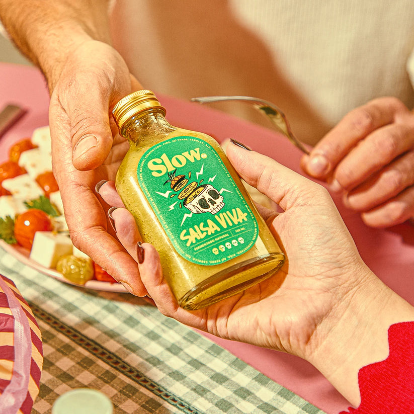 Slow Piña y Ají Verde Salsa Fermentada 100ml - Slow Company