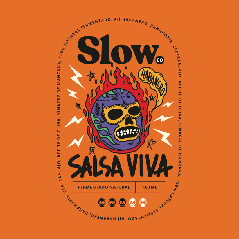 Slow Ají Habanero y Zanahoria Salsa Fermentada 100ml - Slow Company