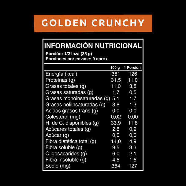 Granola Golden Crunchy Wild Protein 300gr - Wild Foods