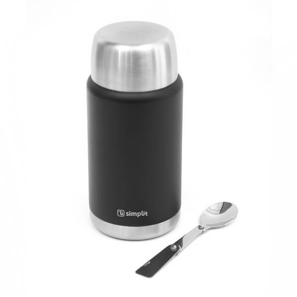 Termo de Comida Insulado Acero Inox 750 ml Negro - Simplit