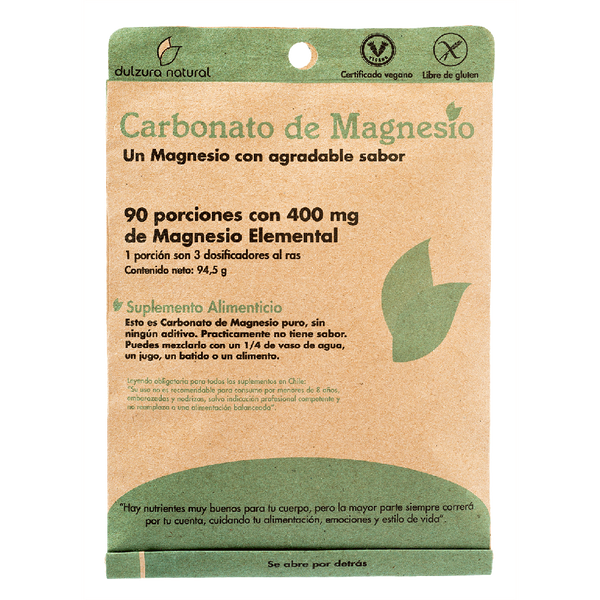 Carbonato de Magnesio 90 porciones - Vitaminas - Mercado Silvestre