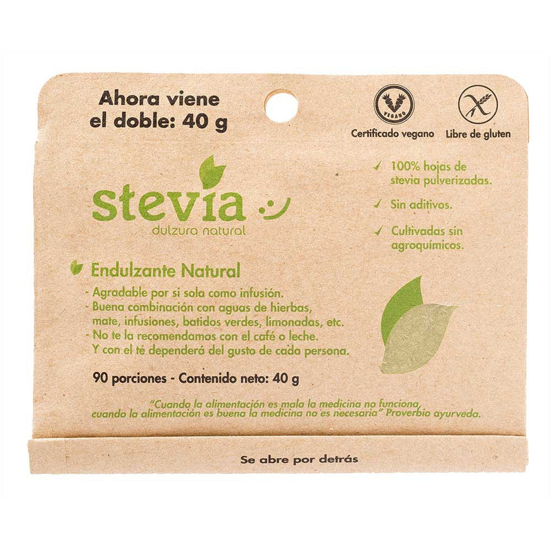 Stevia Hojas 40gr - 90 porciones - Endulzantes - Mercado Silvestre