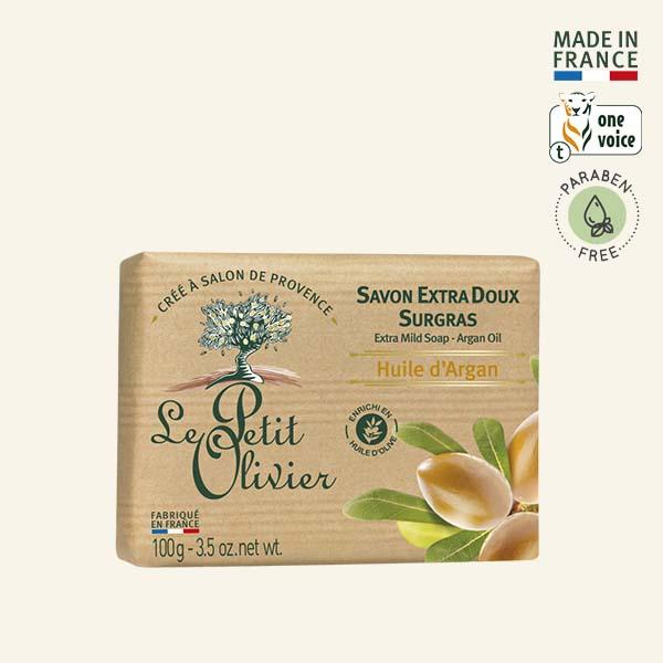 Jabón Sólido Extra Suave Argán 100gr - Le Petit Olivier - Belleza Natural - Mercado Silvestre
