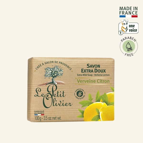 Jabón Sólido Extra Suave Verbena Limón 100gr - Le Petit Olivier - Belleza Natural - Mercado Silvestre