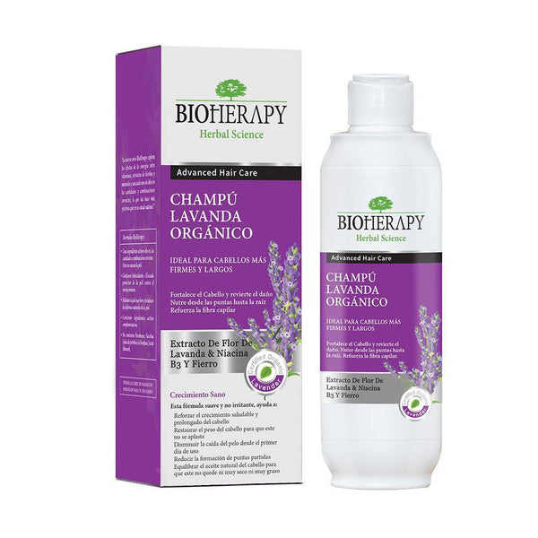 Shampoo Lavanda Orgánico 330ml - Mercado Silvestre - Bioherapy