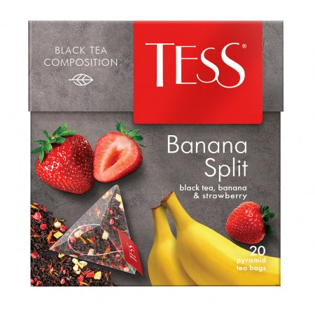Té Negro Banana Split (20 bolsitas pirámide) - Tess