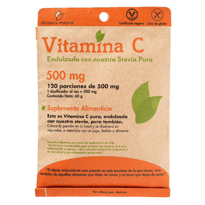Vitamina C - 120 porciones - Dulzura Natural - Mercado Silvestre