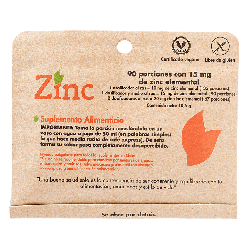 Zinc - 90 porciones - Mercado Silvestre