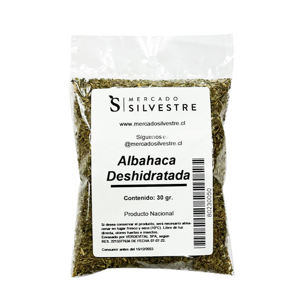 Albahaca Deshidratada 30gr - Mercado Silvestre