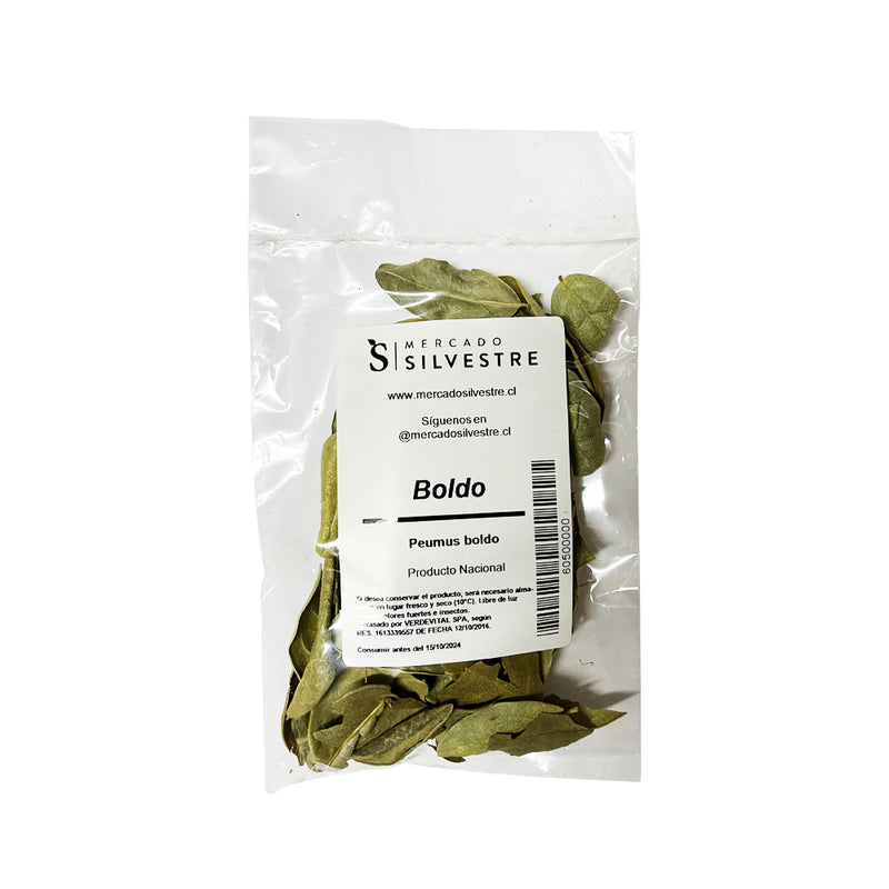 Boldo 10gr - Hierbas Medicinales - Mercado Silvestre
