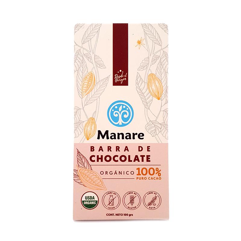 Chocolate Orgánico 100% Cacao 100gr - Chocolates y Cacao - Mercado Silvestre