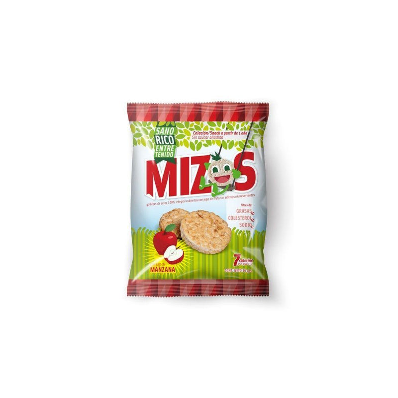 Galletas de Arroz Manzana 16gr - Snacks - Mercado Silvestre