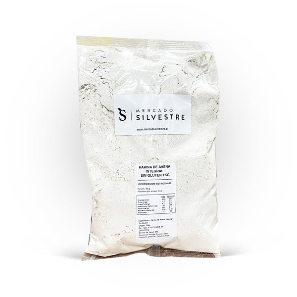 Harina de Avena Integral Sin Gluten 1kg