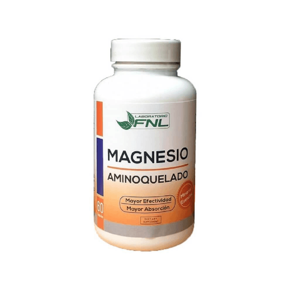 Magnesio Aminoquelado 60 Cápsulas (2 meses) - FNL - Mercado Silvestre